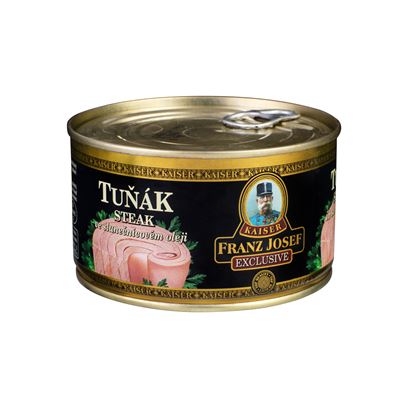 FRANZ JOSEF KAISER Tuňák steak v slunečnicovém oleji 385 g