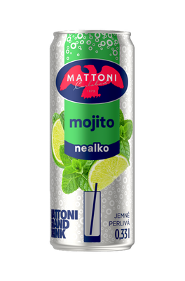 Mattoni Mojito nealko drink, plech