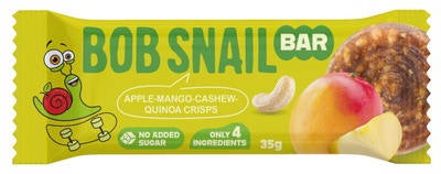 Šnek Bob Bar jablko, mango, kešu, quinoa chips