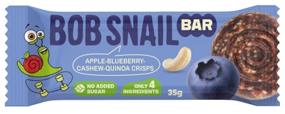 Šnek Bob Bar jablko, borůvka, kešu, quinoa chips