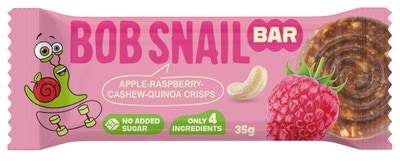 Šnek Bob Bar jablko, malina, kešu, quinoa chips
