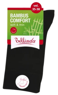 Bellinda Bambus Comfort dámské ponožky černé, vel. 35-38