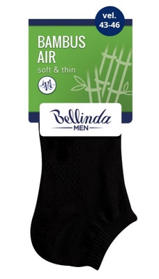 Bellinda Bambus pánské ponožky černé, vel. 43-46