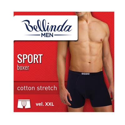 Bellinda Sport Boxer pánské boxerky černé, vel. XXL