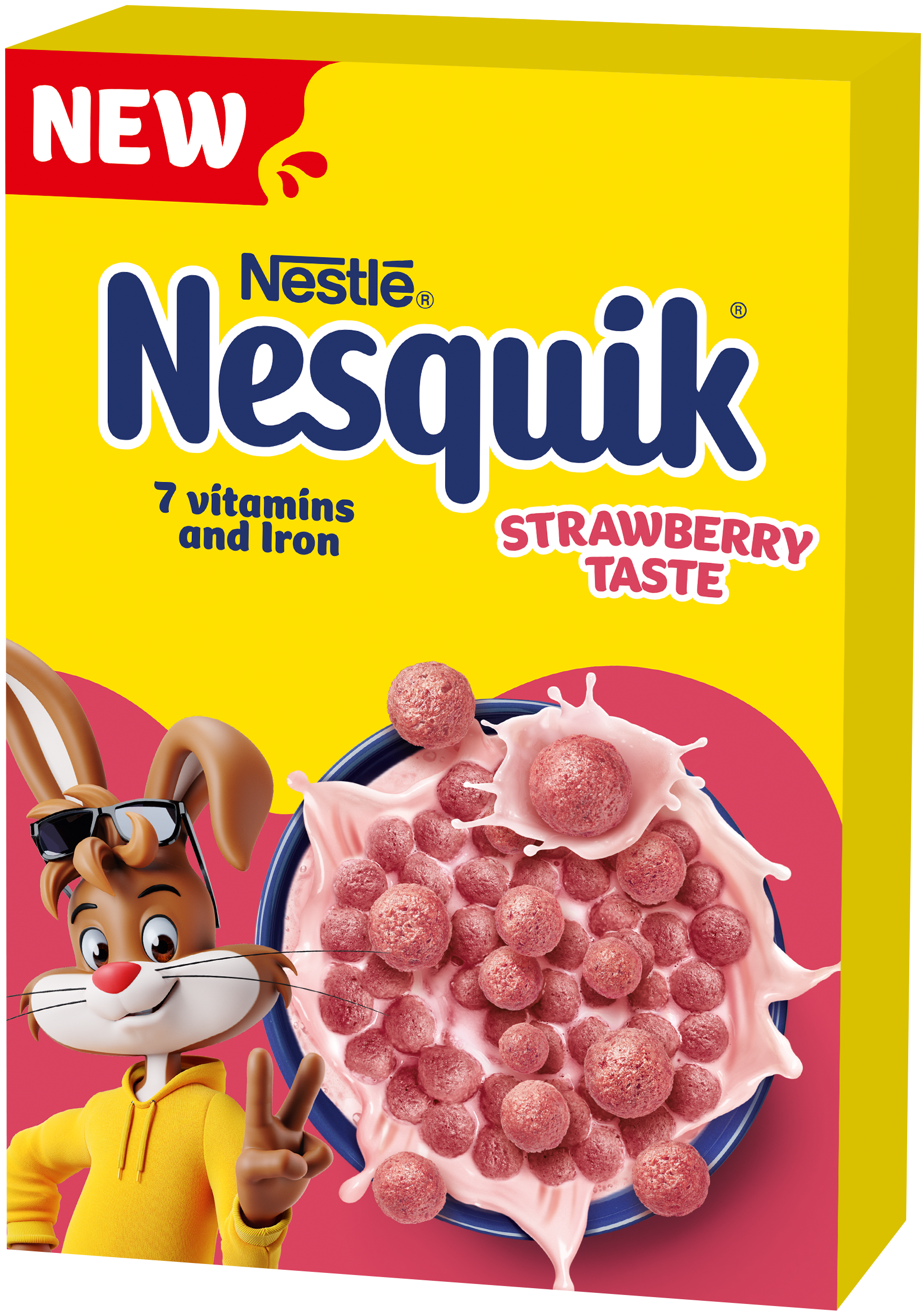 Nestlé Cereálie Nesquik s jahodovou příchutí