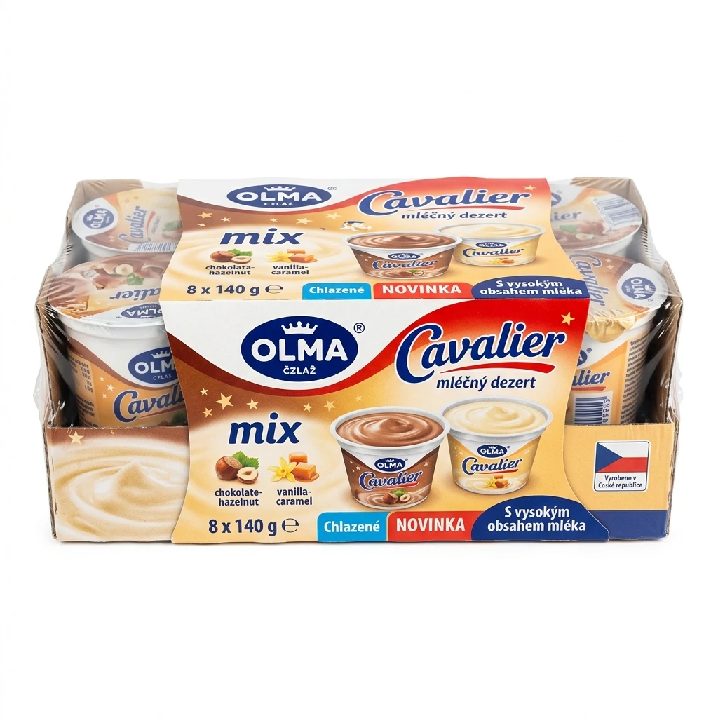 OLMA Cavalier mléčný dezert mix chlaz. 8 x 140 g