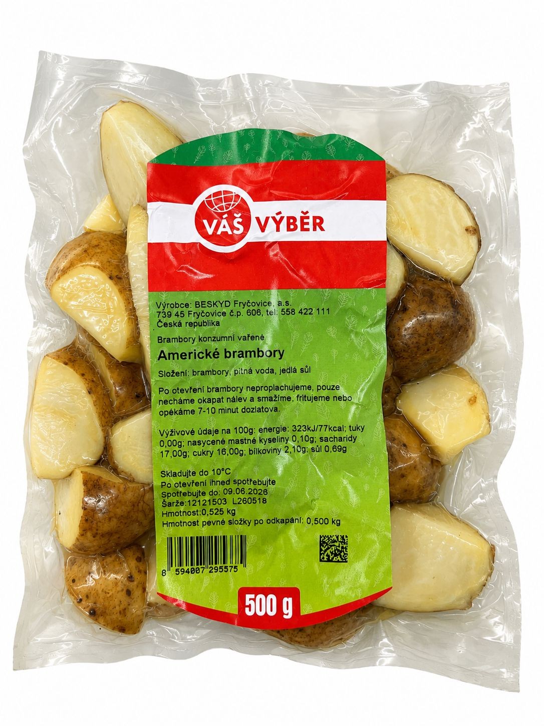 Váš Výběr Americké vařené brambory 500g