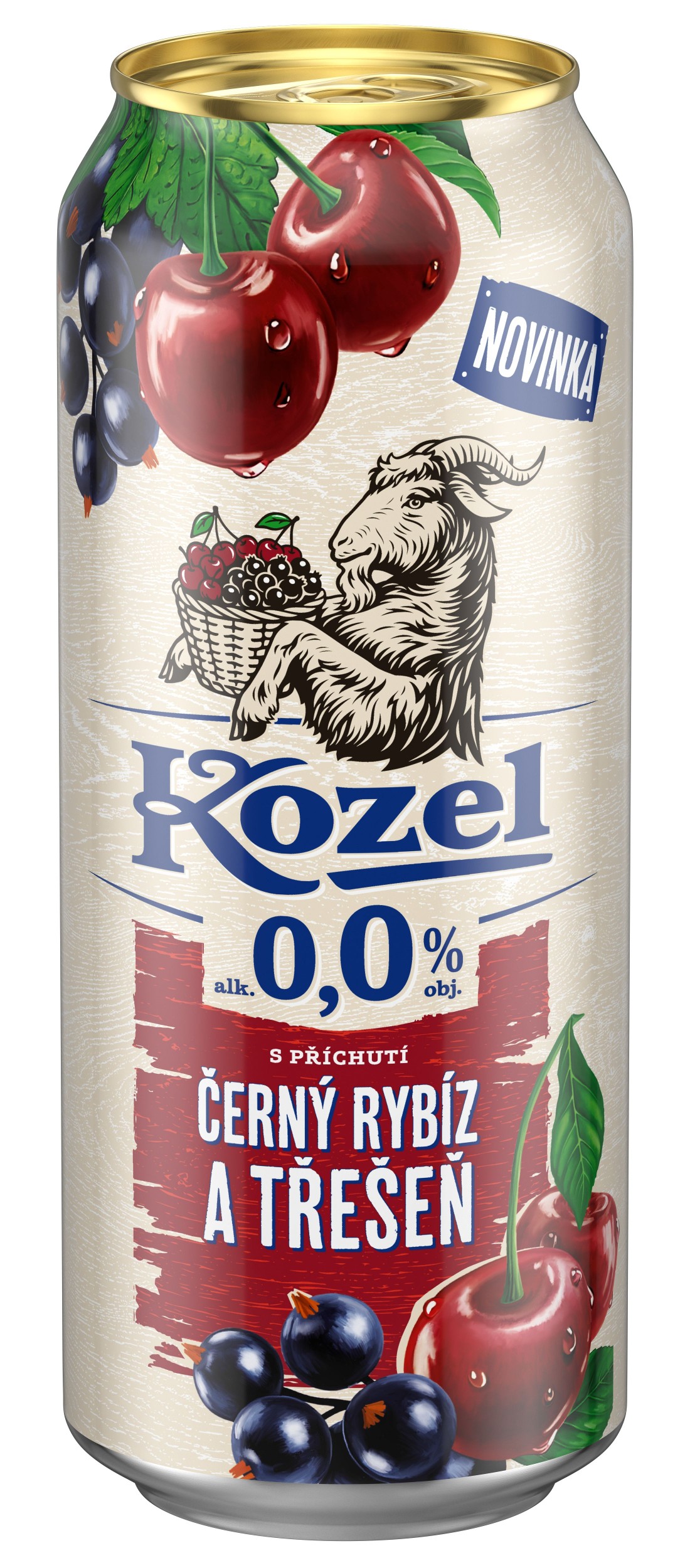 Kozel Černý rybíz & Třešeň 0,5l