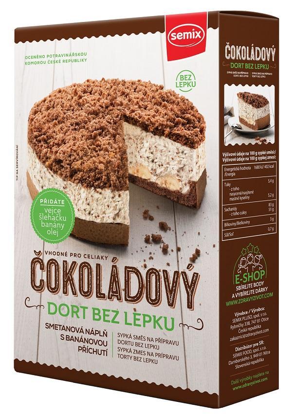 Semix Čokoládový dort s náplní bez lepku