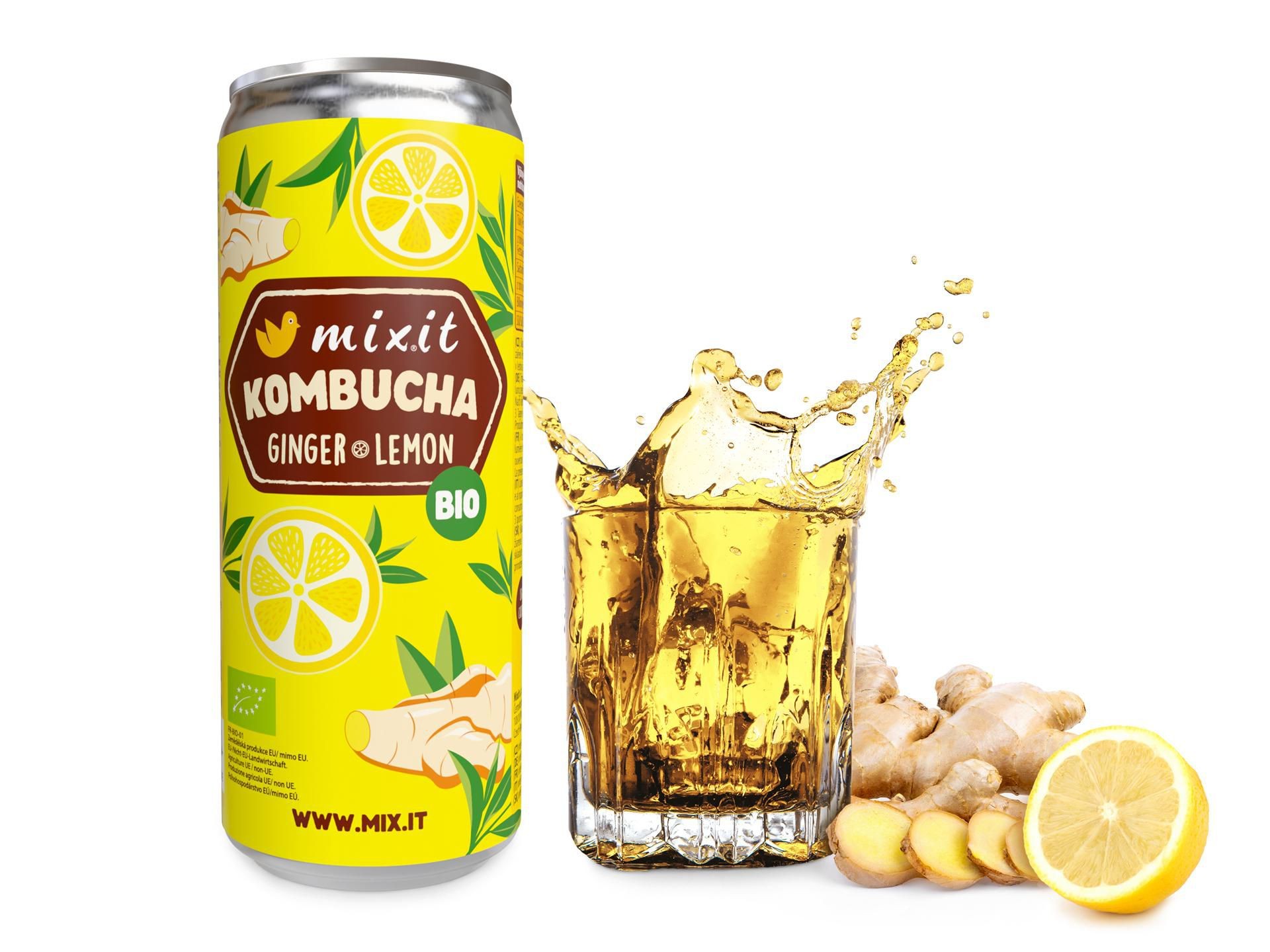 Mixit BIO Kombucha - Ginger & Lemon 330ml