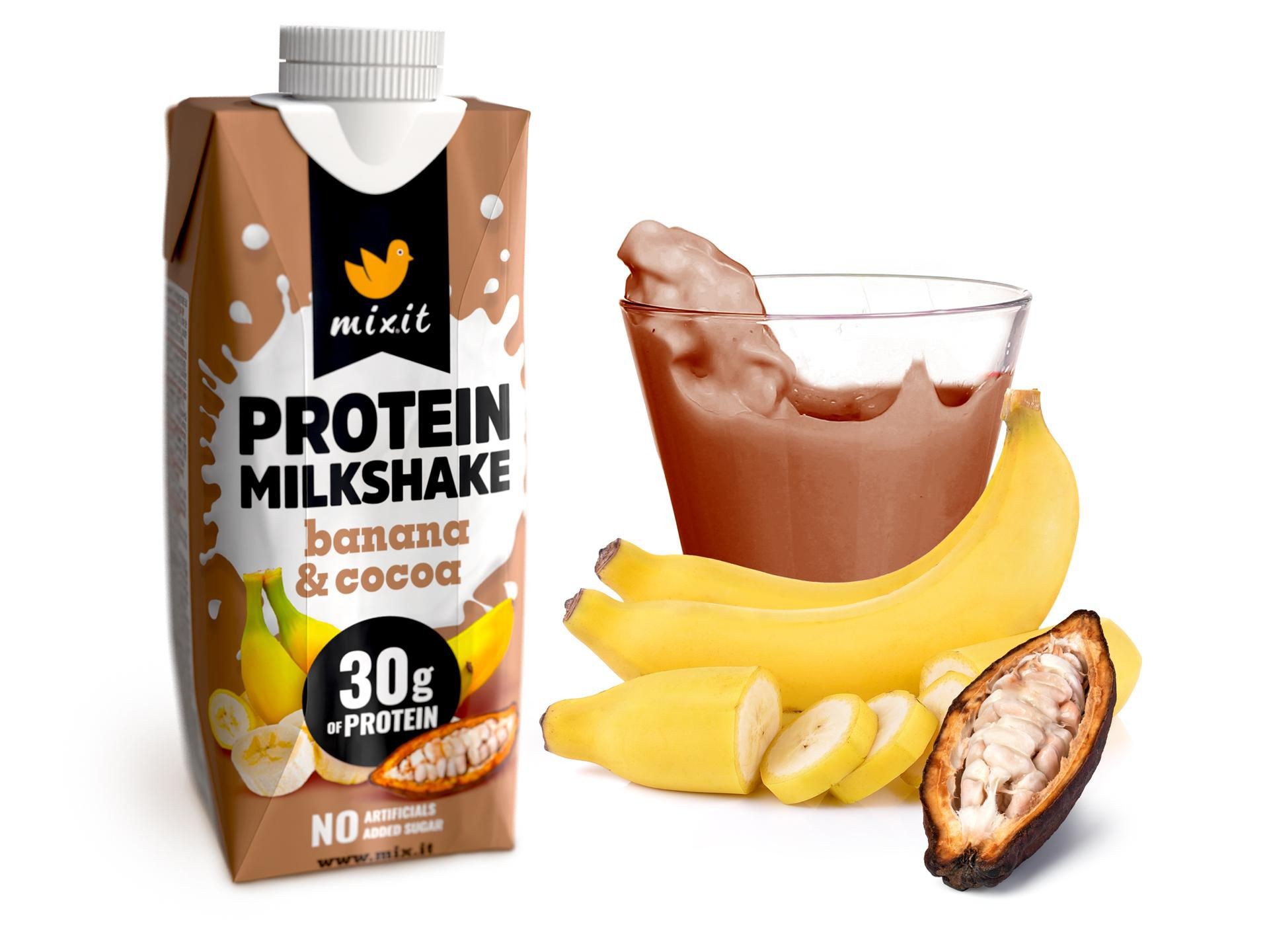 Mixit proteinový milkshake - Banán & kakao 330ml