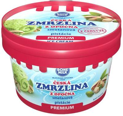 Bohemilk Premium Česká zmrzlina z Opočna Pistácie