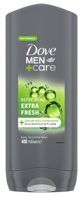 Dove Men+Care Extra Fresh sprchový gel na tělo a obličej pro muže
