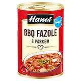 Hamé BBQ fazole s párkem 400g