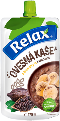 Relax Ovesná kaše s banány a kakaem