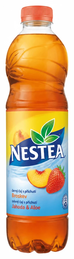Nestea černý s broskví, zelený s jahodou & aloe