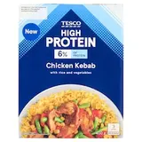 High Protein pečené kousky kuřecích prsních filetů s vařenou rýží a pečenou zeleninou 400g