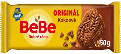 Opavia sušenky kakaové BeBe Dobré Ráno s kousky čokolády