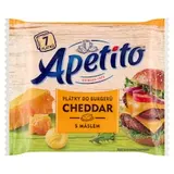 Apetito Plátky do burgerů cheddar s máslem 7 ks 130g