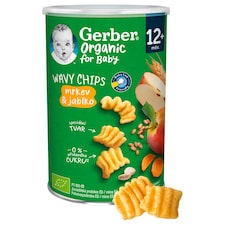 GERBER Wavy chips mrkev a jablko 35g
