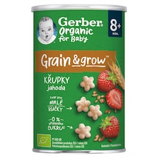 GERBER Organic křupky jahodové 35g