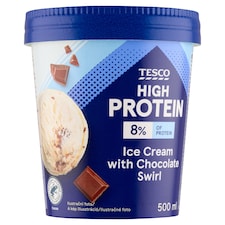 High Protein mražený krém mléčný s vanilkovou příchutí s čokoládovou polevou 500ml