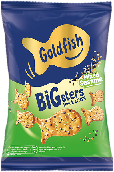 Goldfish BIGsters Mixed Sesame sezamové krekry