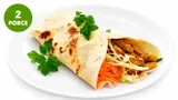 Kuřecí gyros s česnekovým dipem, zelným salátem s karotkou a tortillou (set k přípravě hotového jídla)