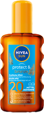 Nivea Sun Protect & Bronze olej na opalování SPF 20