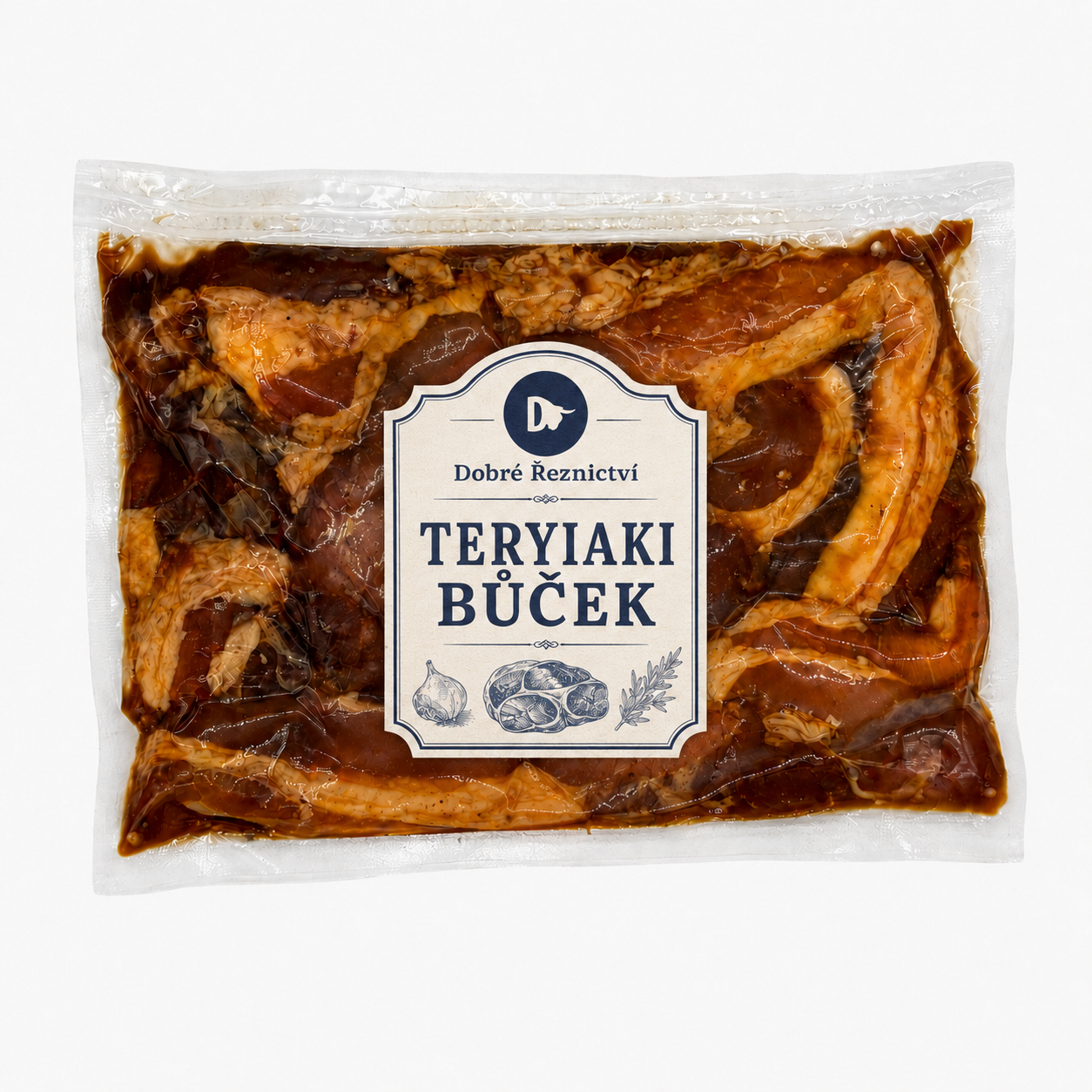 Dobré řeznictví Teriyaki vepřový bůček