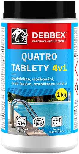 DEBBEX Quatro Maxi tablety 4v1 5×200 g