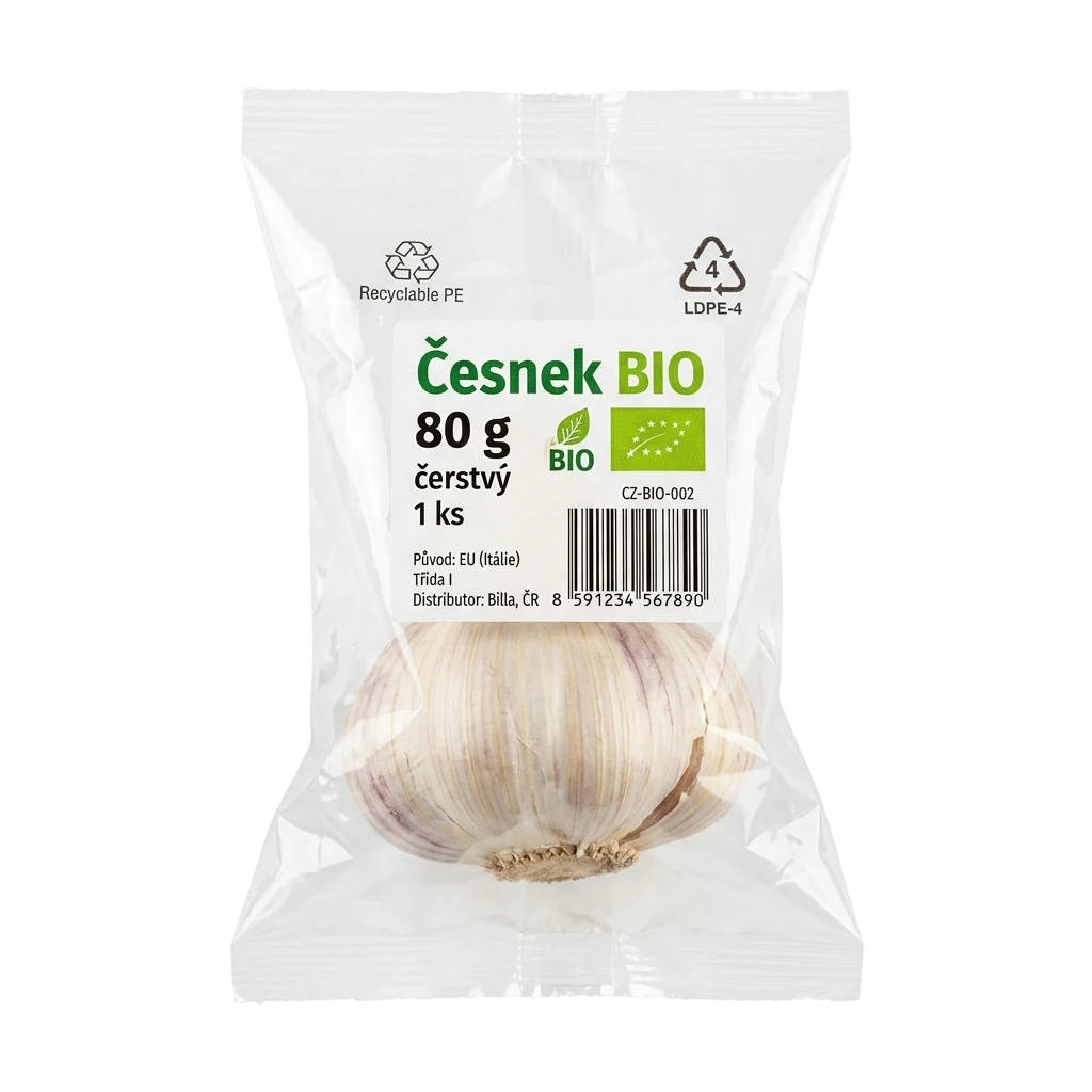 Česnek 80 g BIO čerstvý 1 ks