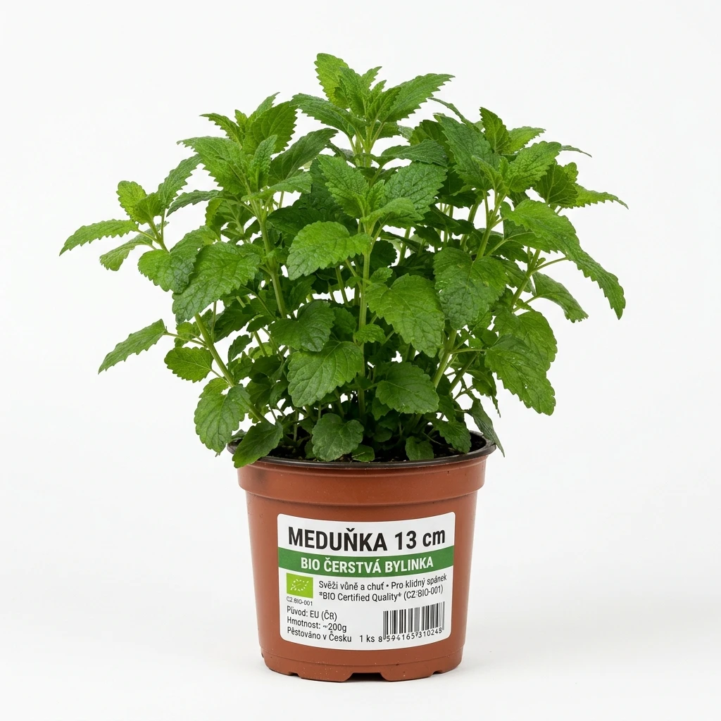 Meduňka 13 cm BIO čerstvá 1 ks květináč