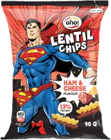 Oho Čočkové chipsy šunka a sýr Superman