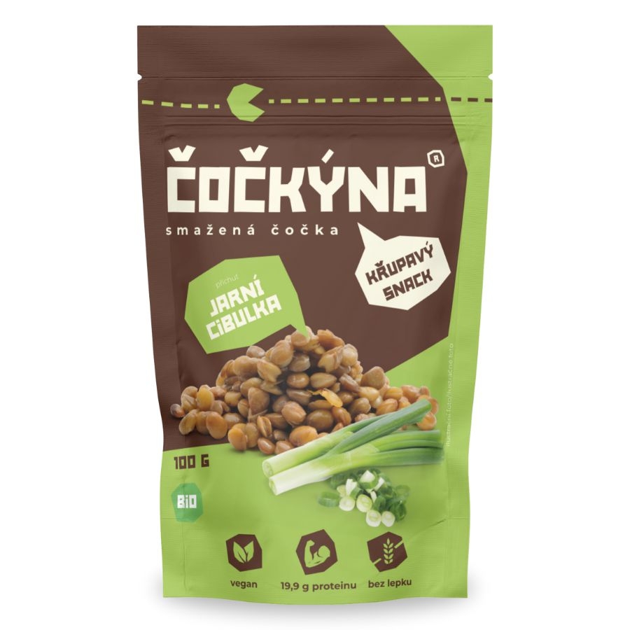 Čočkýna Smažená čočka BIO jarní cibulka 100g