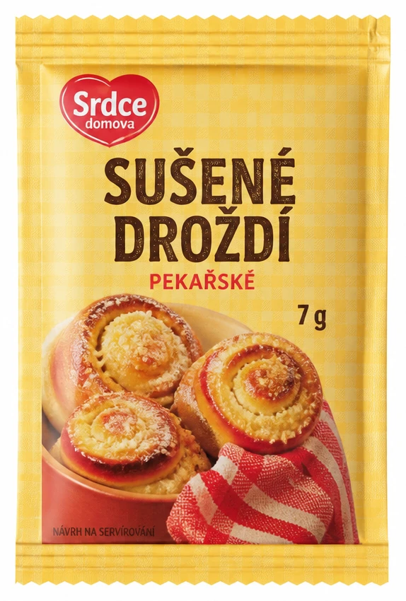 Srdce domova Sušené droždí