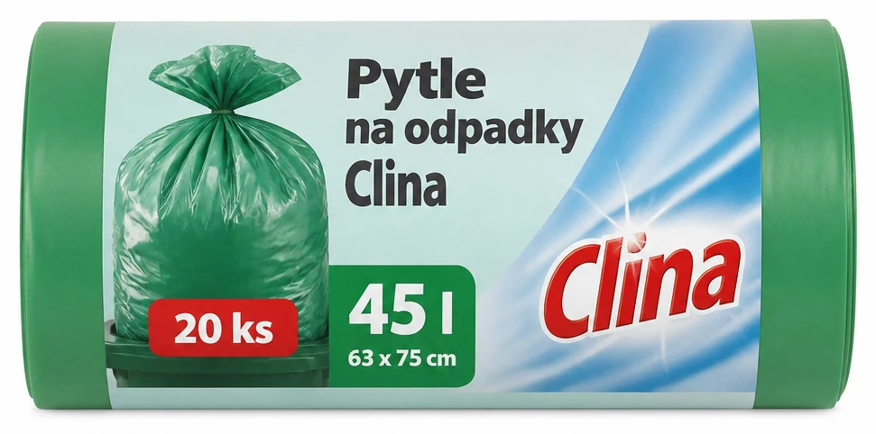 Pytle na odpadky Clina
