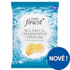 Finest Smažené bramborové lupínky s příchutí chardonnay vinného octa a mořskou solí 150g