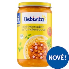 Bebivita Bio nudle, šunka a rajčatová omáčka 250g