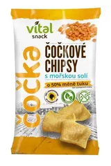 Čočkové chipsy s mořskou solí 65g