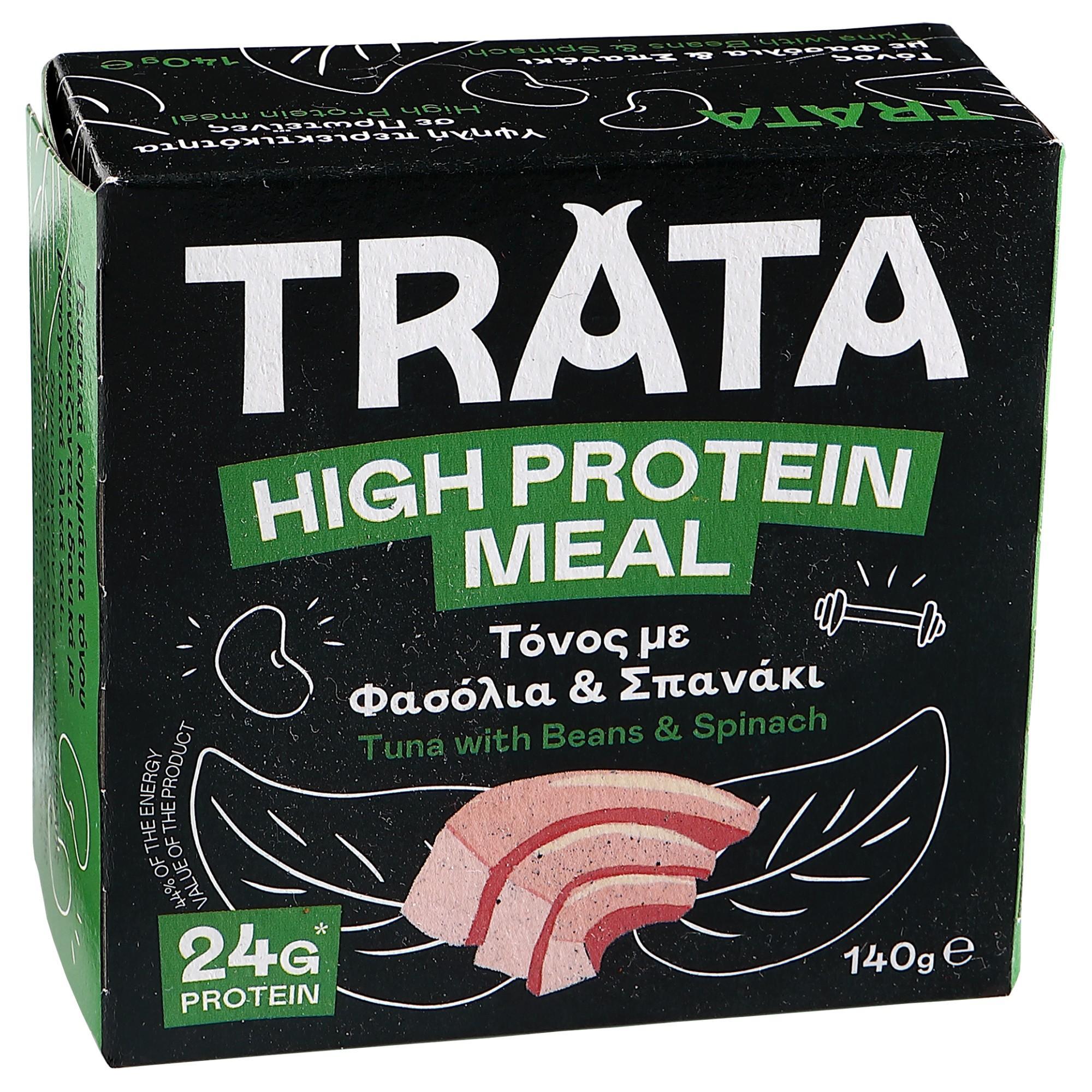 TRATA High Protein Meal Tuňák s fazolemi a špenátem