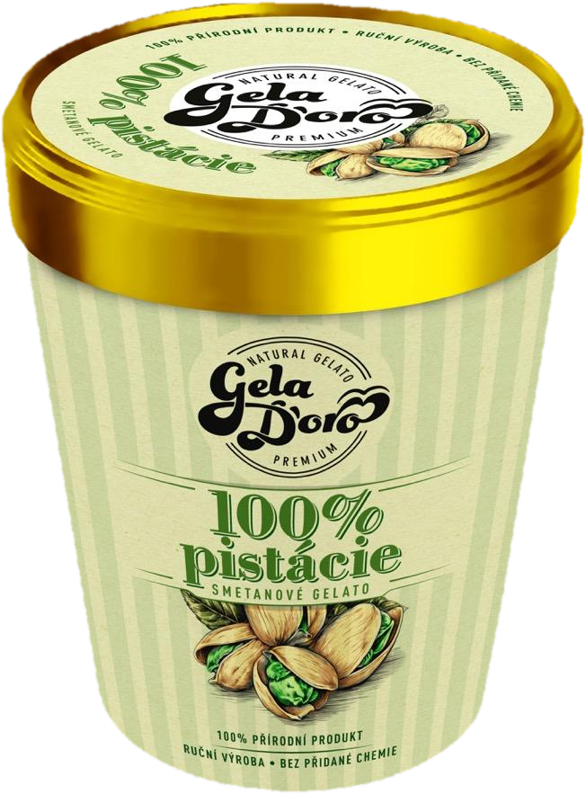 Gela D’oro Smetanové gelato pistácie
