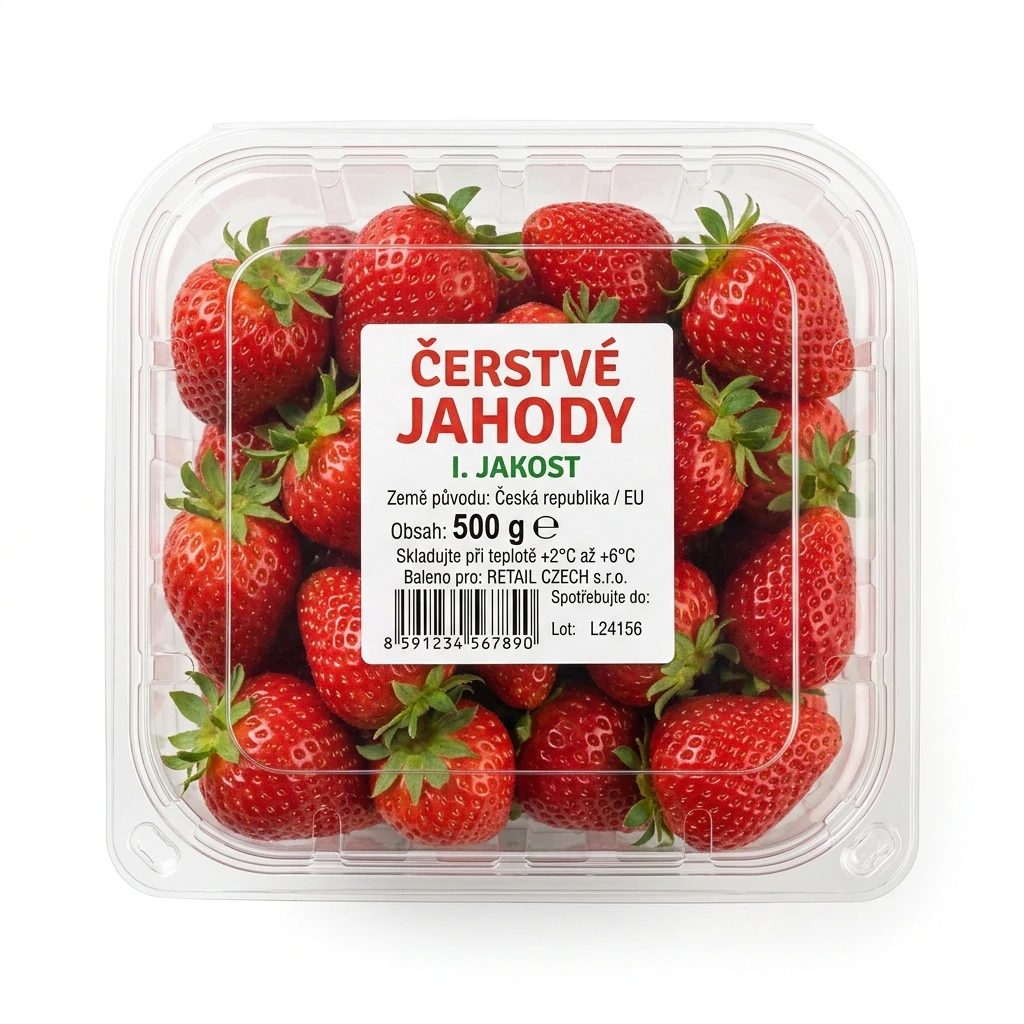 Jahody I. čerstvé 500 g vanička