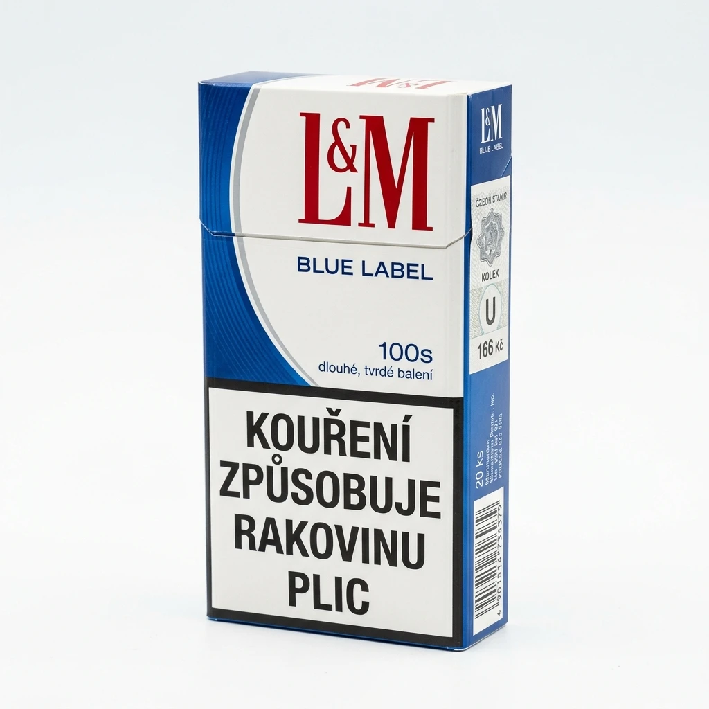 L&M Blue Label RCB 100 dlouhé trvdé bal. 10 krab. 20 ks kolek U 166 Kč VO cena