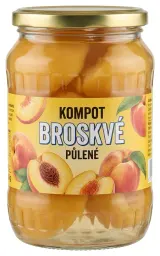 Kompot broskve půlené