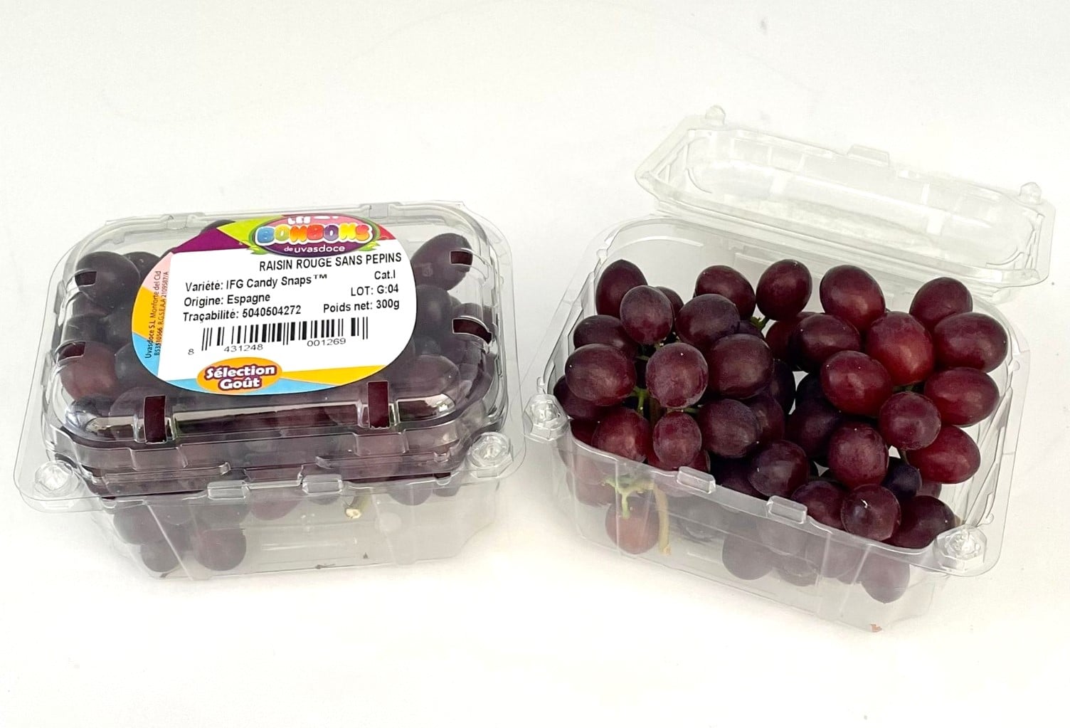 Candy snap grapes (Cukrové hrozny), balení