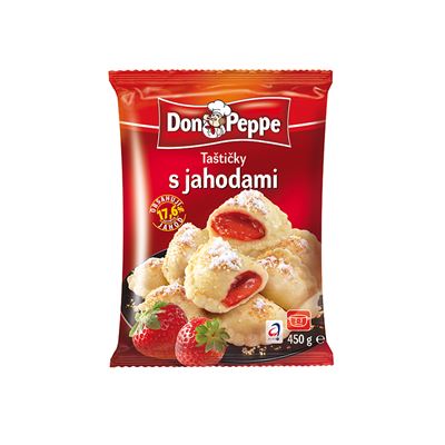 Don Peppe Taštičky s jahodami 450 g