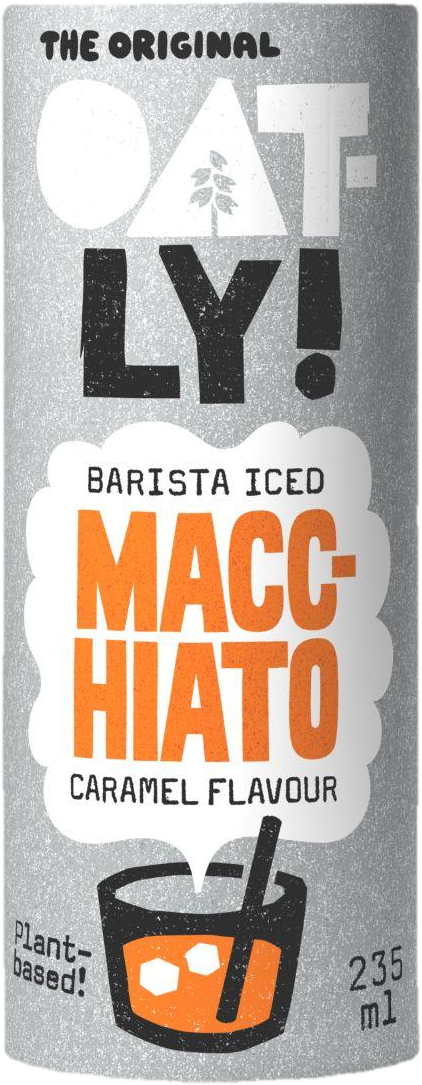 Oatly! Nápoj ovesný Barista iced macchiato karamel