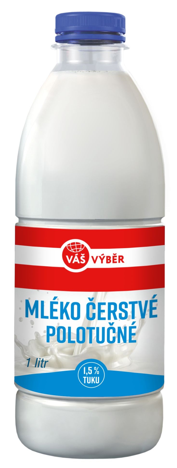 Váš Výběr Mléko čerstvé polotučné 1,5%  1l