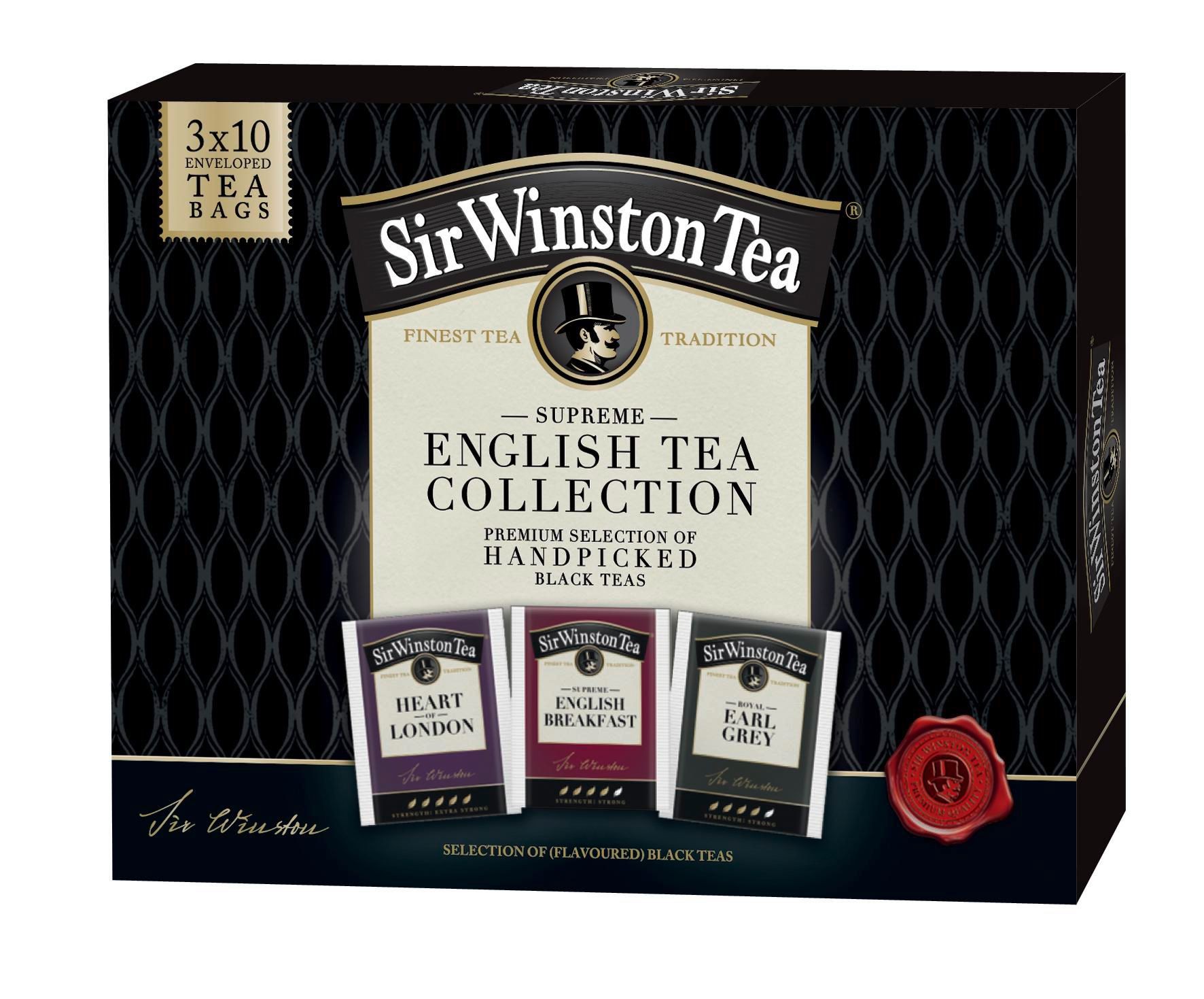 Sir Winston Tea Supreme English Tea collection 30 sáčků 55,5g